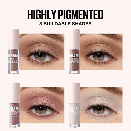 Erinde Liquid Eyeshadow - Matte Waterproof Cream Formula | 8 Buildable Colors for Long-Lasting Eye Makeup