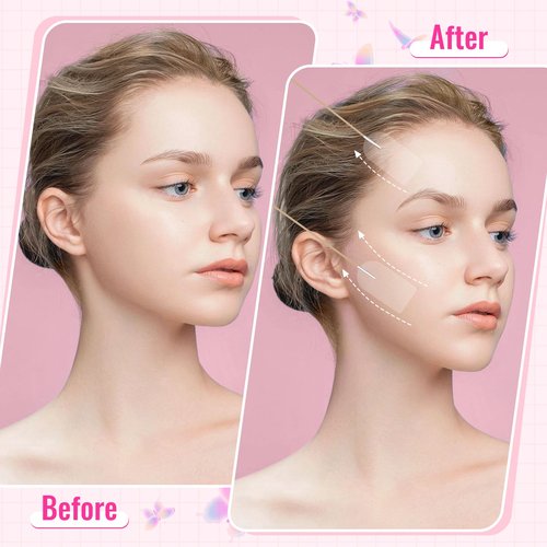 Face Lift Tape Invisible with String – 60 PCS Neck Tape Lifting Invisible for Instant Lifting Eye Brow Wrinkles, Ultra-Thin Facial Lifter, Facelift Stickers for Special Events & Makeup-Friendly Use