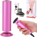 AFFLAT Electric Foot Callus Remover, Adjustable Speed (0-600Rpm), Adjustable Speed Foot Scrubber with 60 Pcs Sandpaper Discs, Electric Callus Remover for Feet,Pedicure Tool for Men and Women,Pink