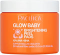 Pacifica Brightening Glow Peel Pads - 60 Count for Radiant Skin and Even Tone