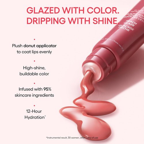 LANEIGE Glaze Craze Tinted Lip Serum - Hydrating Glossy Lip Serum with Plumping Polypeptides