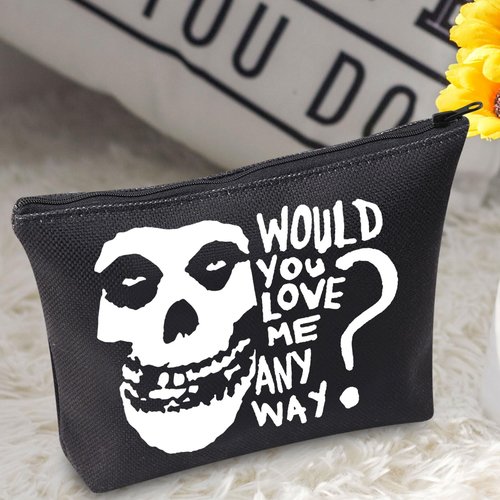 BWWKTOP Music Band Album Cosmetic Makeup Bag Song Lyrics Gift Would You Love Me Anyway Makeup Zipper Pouch Bag Singer Merchandise (Would you love)