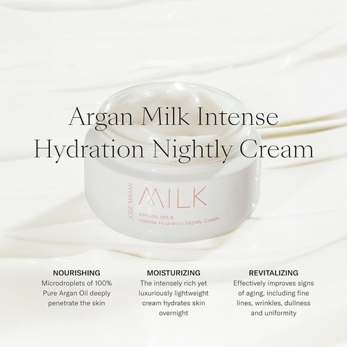 Josie Maran Argan Milk Body Care Gift Set - Intense Hydration Serum & Night Cream - Fast-Absorbing Argan Oil (2 Count)