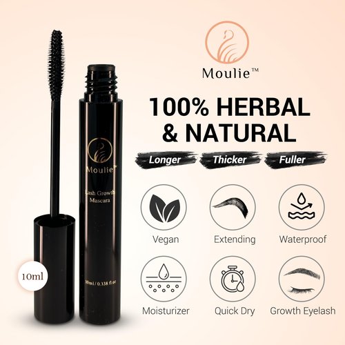 Skiennix Lash Growth Mascara - Organic Lash Enhancer for Volume & Length | Waterproof, Vegan, 10ml