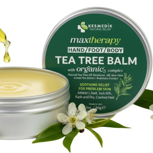 KESMEDIK Tea Tree Oil Balm - Soothes Itching & Rashes | Antifungal Relief for Skin Issues