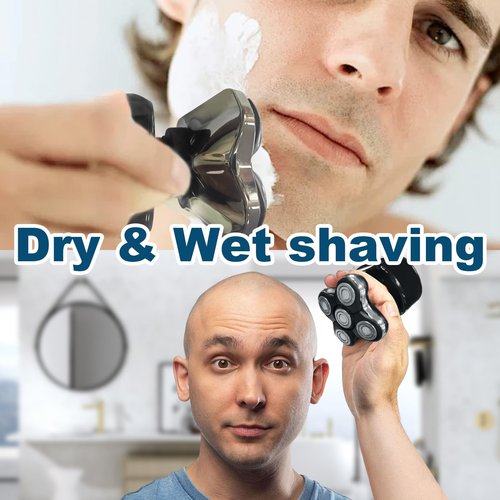 3 Pack Shaver Replacement Blades For Fre*birds Bald Men Replacement Blades,Shavers Head with 3 Cleaning Brush