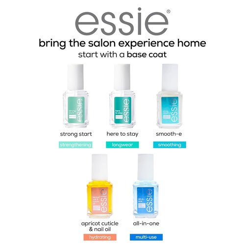 Essie Nail Care Gel Setter Top Coat - 8-Free Vegan Formula for Gel-Like Finish | 0.46 Fl Oz