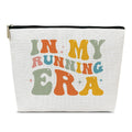 Ythuil Running Gift Makeup Bag, In My Running Era Bag, Women Cosmetic Bag for Purse, Gifts for Sports Marathon Lovers, Runner Gym Stuff