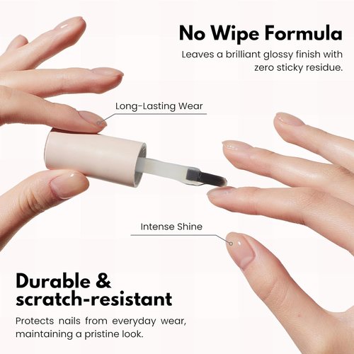 Pro Base Coat & Glossy Top Coat Set | Long Lasting, Chip Resistant Gel Polish Duo - 15ml Each