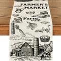 Farmhouse Cow Pattern Table Runner for Kitchen Dining Decor 13x72