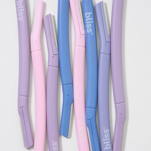 Bliss Stainless Steel Disposable Dermaplaning Tools | Facial Exfoliator and Eyebrow Razor to Dermaplane Peach Fuzz -1 Pack 12 count