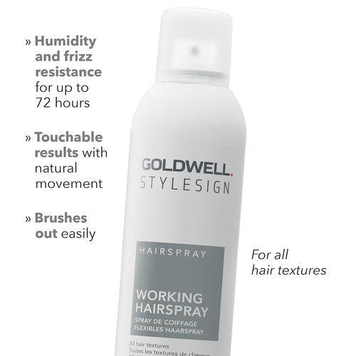 Goldwell StyleSign Working Hairspray - Flexible Hold & Shine | 10.6 Oz for All Hair Types