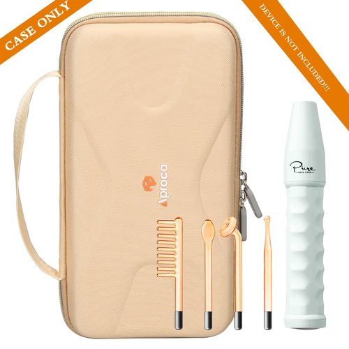 Aproca Case Compatible with Pure Daily Care NuDerma Clinical Skin Therapy Wand Machine, Portable Storage Protective Bag for Accessories (Case Only)