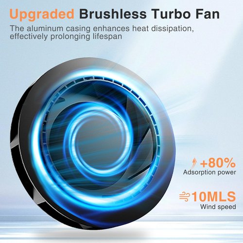 IMENE Rechargeable Nail Dust Collector, 10-Gear Powerful Cordless Nail Fan Dust Collector for Nails Vacuum Duster Professional Dust Collector for Nail Tech