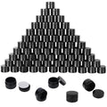 72 Packs 4 OZ Black Plastic Jars with black Lids, Body Butter Containers, Cosmetic Containers jars for Kitchen Ingredients, beads, sequins, Lotion, Cream, DIY Crafts and More by KUKLIPJIM