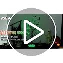 Dark Halloween Tree with Light-Up Base & Rechargeable LED Lights - 24 Inch