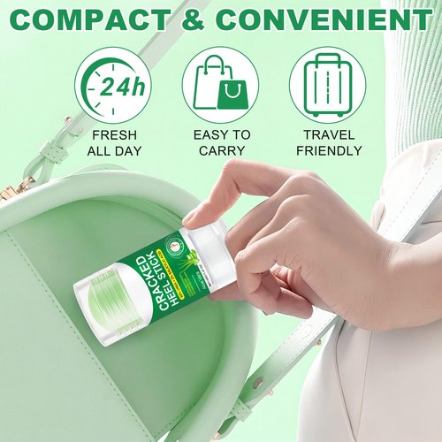 60% Urea Cream with 2% Salicylic Acid & Aloe vera Cracked Heel Stick, Long-lasting Moisture, Repair Cracked Heels, Deep Moisturizing Heel Balm with Aloe Vera, Coconut Oil, Tea Tree Oil, 1.41 oz / 2PCS