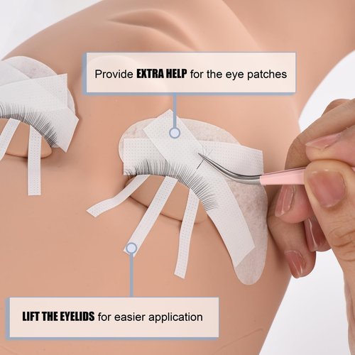 EKYSSO 20PCS Lash Tape for Lash Extension Supplies, Micro-Porous & Breathable Lash Extension Tapes, Micropore Eyelash Tape for Sensitive Skin, Pain-Free Removal Eyelash Extension Tapes