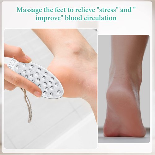 1 Pc Stainless Steel Foot Scraper Metal Foot File Double Sided File Callus Remover Professional Feet Rasp Scrubber for Wet or Dry Skin Easy to Clean Pedicure Tool Heel