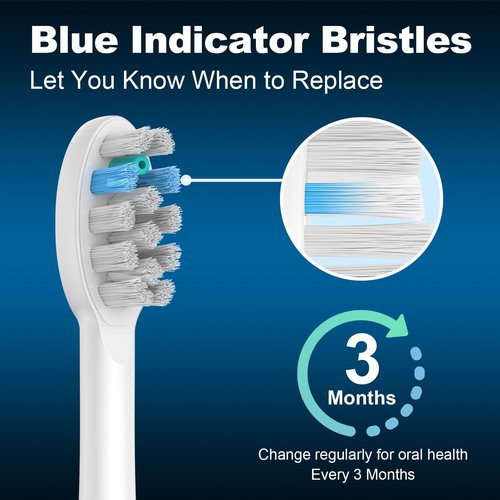 FitMount 6 Pack Toothbrush Replacement Heads Compatible with WaterPik Sonic Fusion 2.0, FitMount Flossing Brush Head Fit for Water-Pic SF-01W SF-02W and 2.0 SF-03 SF-04