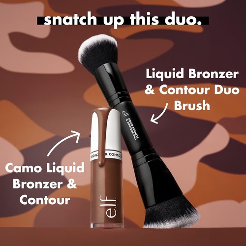 e.l.f. Camo Liquid Bronzer - Silky, Highly Pigmented Formula for Long-Lasting Glow | Vegan, 3 Light