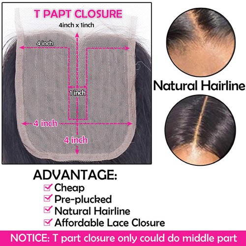 Deep Wave Bundles with Closure Brazilian Deep Curly Human Hair 3 Bundles with Closure(10 10 10+10) Middle Part 4x4 inch Lace Closure Wet and Wavy Natural Color 50g
