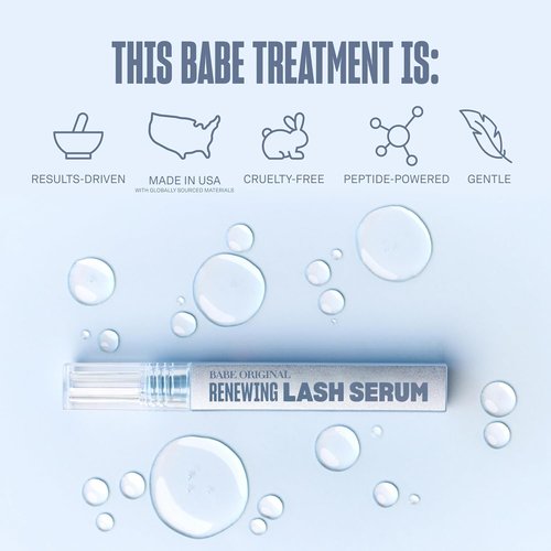 Babe Original Lash Serum - Prostaglandin-Free, Peptide-Infused Treatment for Fuller, Longer Lashes