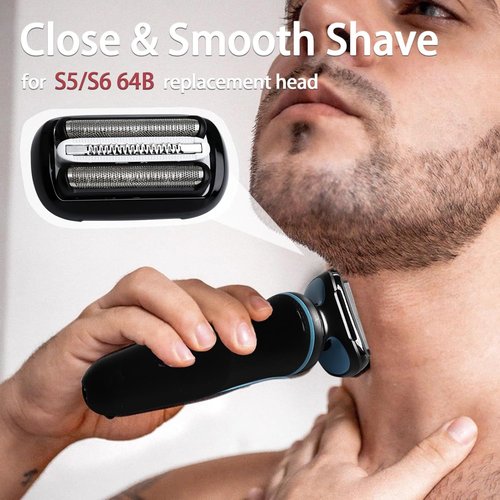 64B Replacement Head for S5 & S6 Shavers - Compatible with 5018s, 5020s, 5035s, 5049cs & More
