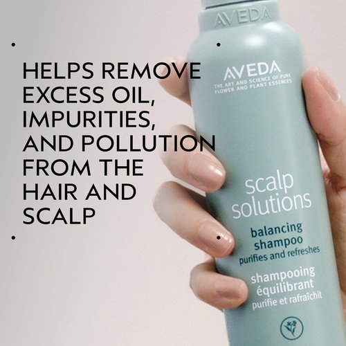 Aveda Scalp Solutions Balancing Shampoo - Gently Removes Pollution & Build-Up | Improves Scalp Hydration | Citrus, Floral, Mint Aroma