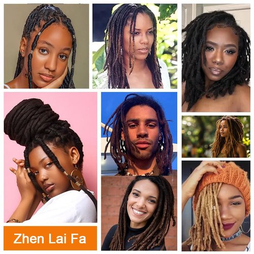 Dreadlock Extensions Human Hair 0.6cm Width 8 Inch 20 Strands, 100% Human Hair Loc Extensions, Full Handmade Locs Extensions for Men/Women, Can be Dyed Soft Dreads, #27 Blond