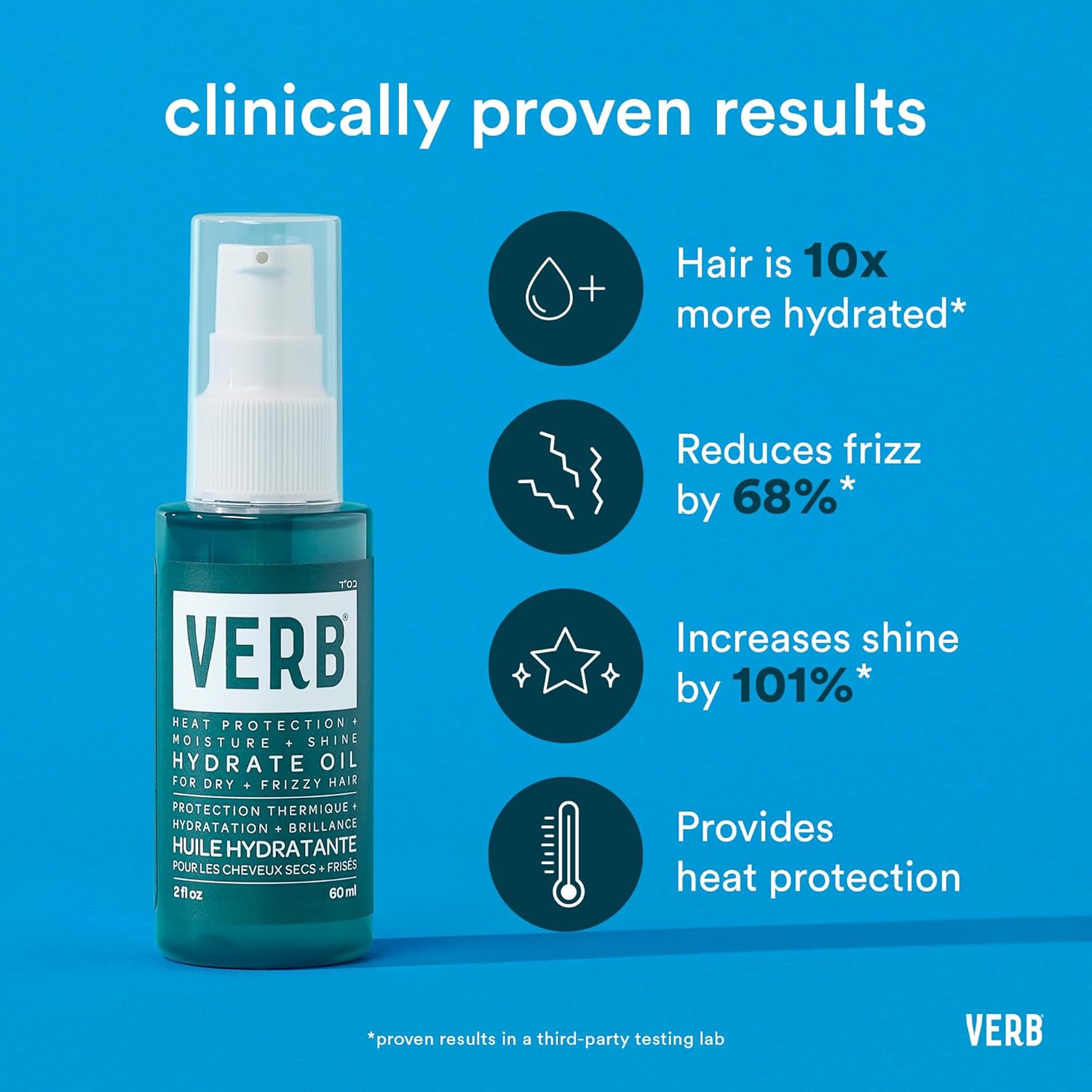 VERB Hydrate Oil - Moisturizing Hair Treatment - Enhances Shine & Smooths Frizz - Amber & Warm Jasmine Scent