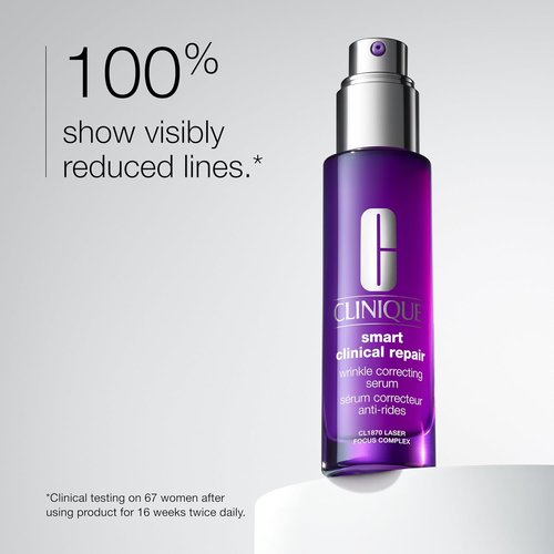 Clinique Smart Clinical Repair Anti-Aging Face Serum - Hydrating Formula with Hyaluronic Acid & Peptides