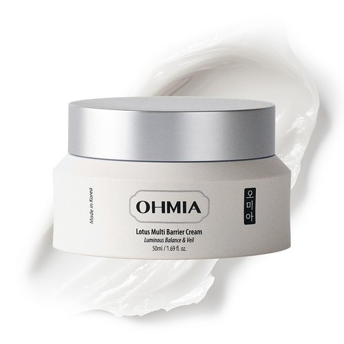 OHMIA Korean Anti-Aging & Firming Face Moisturizer - Lotus Multi Barrier Cream with Niacinamide & Rice - Soothing for Sensitive Skin - Fragrance-Free - 1.69 fl oz