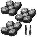 Skiennix Replacement Blades for Electric Head Shaver - Durable Stainless Steel, Quick Install - 3-Pack for Wet & Dry Use
