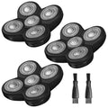 wotdmu 3-Pack Replacement Blades for Bald Men's Electric Head Shaver - Easy to Install & Clean, Durable Stainless-Steel Blades - Wet & Dry, Close & Bump-Free Shave for Head, Face & Body