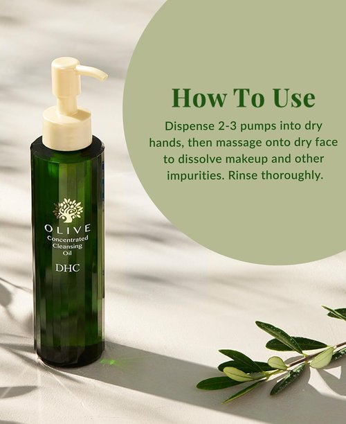 DHC Olive Cleansing Oil - Hydrating Makeup Remover for Dry Skin | Residue-Free, 5 fl. oz.