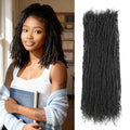 8-12 Inch Sister locks Human Hair Handmade Interlock Locs Curly Tips Sister Loc Real Human Hair Microlocs Extensions Permanent Dreadlock Extensions Natural Soft Looking (0.2cm,10 Inch-20 Strands)