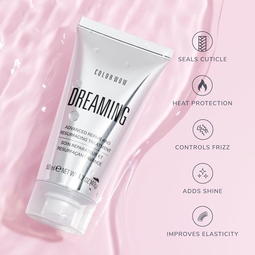 COLOR WOW Dreaming Advanced Repair Hair Mask - Anti-Frizz & Damage Treatment for Flawless Strands