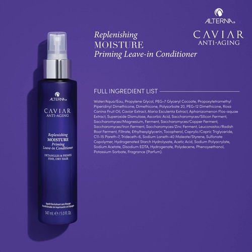 Alterna Caviar Anti-Aging Priming Leave-In Conditioner, 5 Ounce | Detangles & Primes Fine, Dry Hair | Sulfate Free