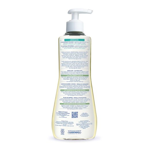 Mustela Stelatopia Cleansing Oil - Eczema-Prone Baby Body Wash with Natural Oils - 16.9 fl. oz.