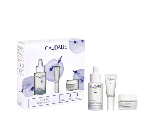 Caudalie Dark Spot Brightening Trio | Vinoperfect Serum + 2 Travel-Size Skin Care Products