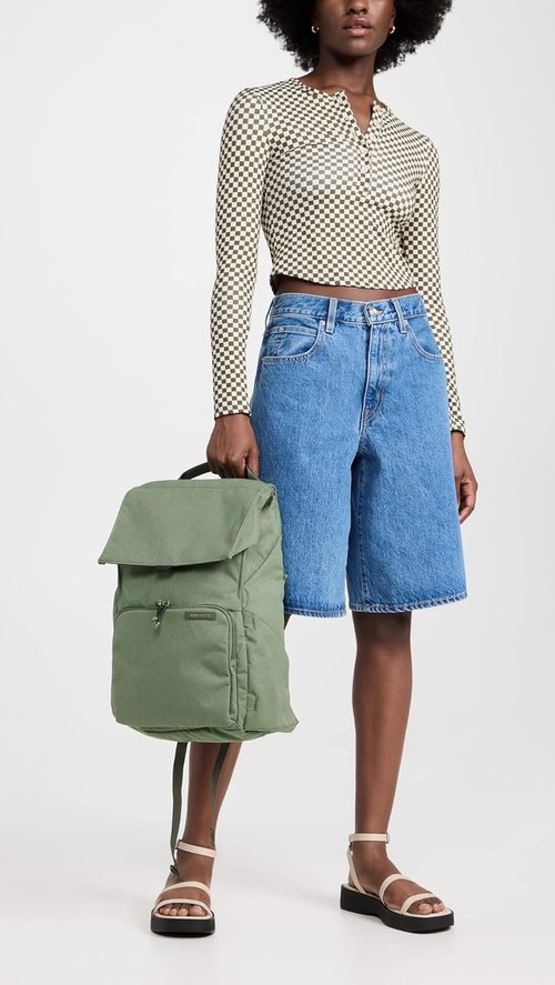 Brevite The Daily Backpack - Stylish Green Design | Versatile One Size for Everyday Use