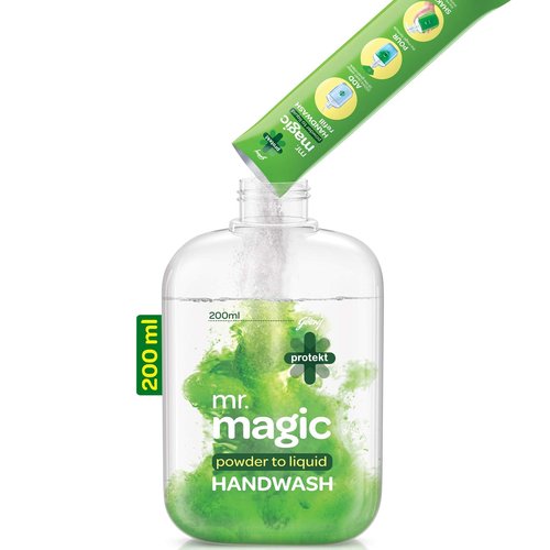 Godrej protekt Handwash Refill Mr Magic Powder to Liquid Hand wash Refill Pack with Neem and Aloevera