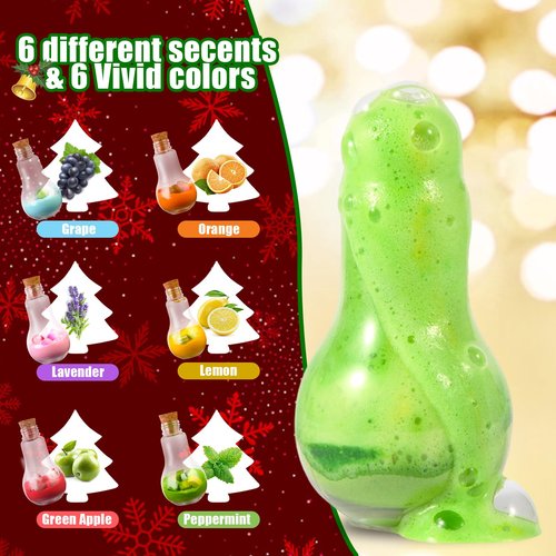 Magic Potion Bubble Bath Bombs for Kids with Bead Bracelets, Rich in Natural Essential Oils, Fun Science Kit for Toddlers Ages 3-12, Birthday, Christmas 6 Pack Bath Bomb Potions Gift for Boy and Girl