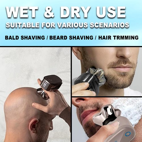 Head Shaver Replacement Heads Compatible with Sk-ull Shaver Pitbull Gold PRO, Pitbull Silver PRO, Palm, Pitbull Platinum PRO, Electric Razor Replacement head for Superior Shaving (16 PACKS)