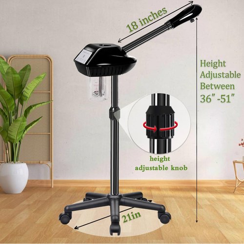 LKT COBTAC Face Steamer Professional,Steamer for Facial on Wheels,Ozone Face Steamer for Deep Facial Cleansing