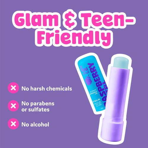 BeYoutiful Skincare Natural Lip Balm Set of 8 for Teens, Valentines Day Basket Stuffers for Girls, Shea Butter & Vitamin E, 8 Fruity Flavors Gift Box for Kids Tweens Teens