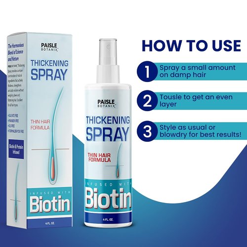Skiennix Biotin Hair Thickening Serum - Boost Hair Growth & Volume | DHT Blocker for Fine Hair