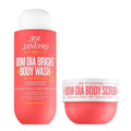 Sol de Janeiro Body Scrub & Wash Duo - Visibly Brightening AHA Formula for Smooth Skin