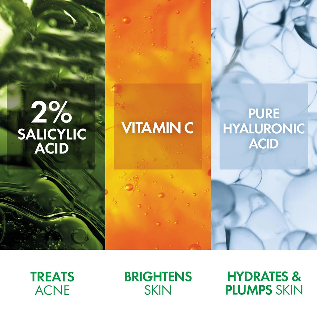 VICHY Normaderm Acne Control Daily Moisturizer - Oil-Free Formula with 2% Salicylic Acid & Vitamin C for Clear Skin